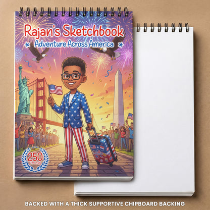 Sketchbook Adventure Across America - Personalized Sketch Book