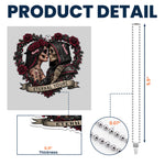 Skull Couple Spooky Skeleton Style ’Til Death Do Us Part - Personalized Rear View Mirror Accessory