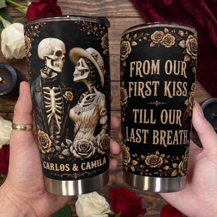 Skull-Couple-Anniversary-Gift-For-Him,-Her-Personalized-Tumbler3