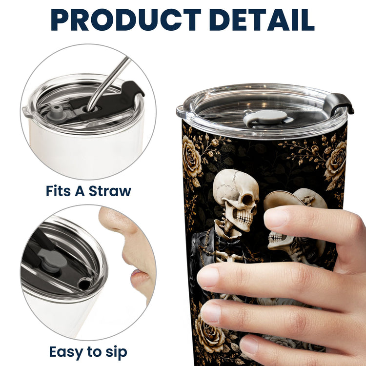 Skull-Couple-Anniversary-Gift-For-Him,-Her-Personalized-Tumbler6