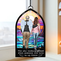 Sky Looks Different With You - Personalized Window Hanging Suncatcher Ornament