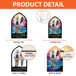 Sky Looks Different With You - Personalized Window Hanging Suncatcher Ornament