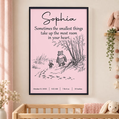 Smallest Things Baby Room Decor - Personalized Poster