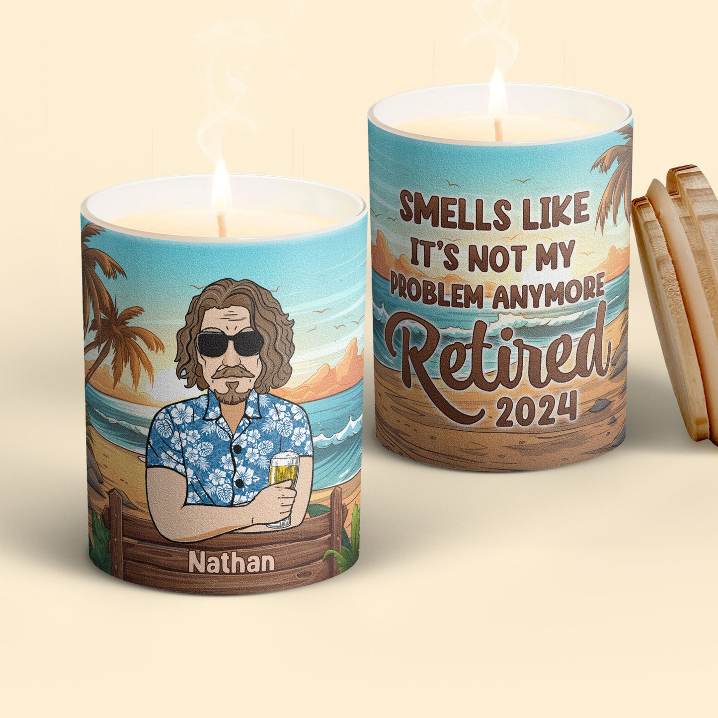 Smells Like It's Not My Problem Anymore - Personalized Candle