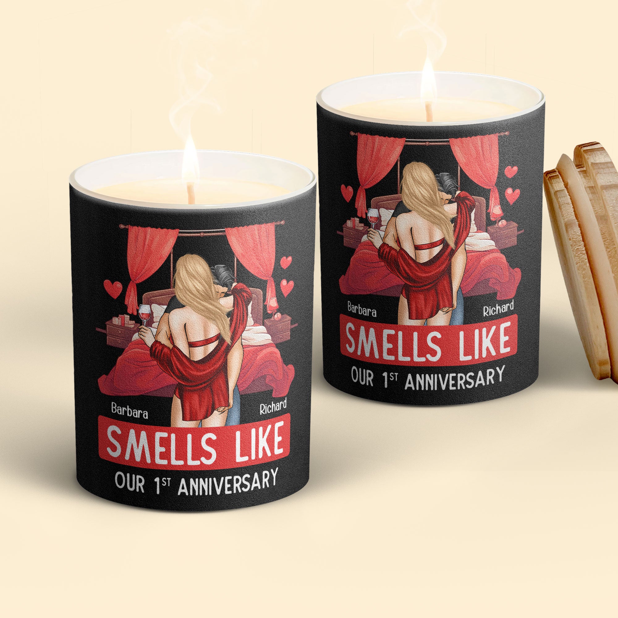 Smells Like Our First Anniversary - Personalized Candle
