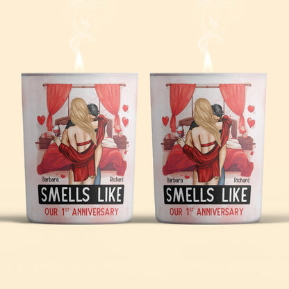 Smells Like Our First Anniversary - Personalized Candle