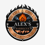Smoke House & Grill - Personalized Metal Sign