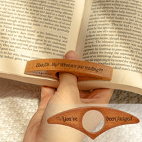 Smut Reader Humor Gifts For Her, Smut Book Lovers Gift - Personalized Book Page Holder