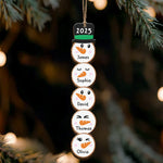 Snowman Family - Funny Family Custom Gift - Personalized Family Ornament