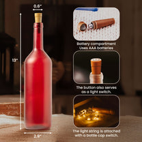 Snowman Family - Personalized Bottle Lamp