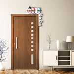 Snowman Family - Personalized Door Corner Wood Sign