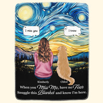 Snuggle This Blanket Memorial Gifts For Loss Of Pets Van Gogh Style - Personalized Blanket