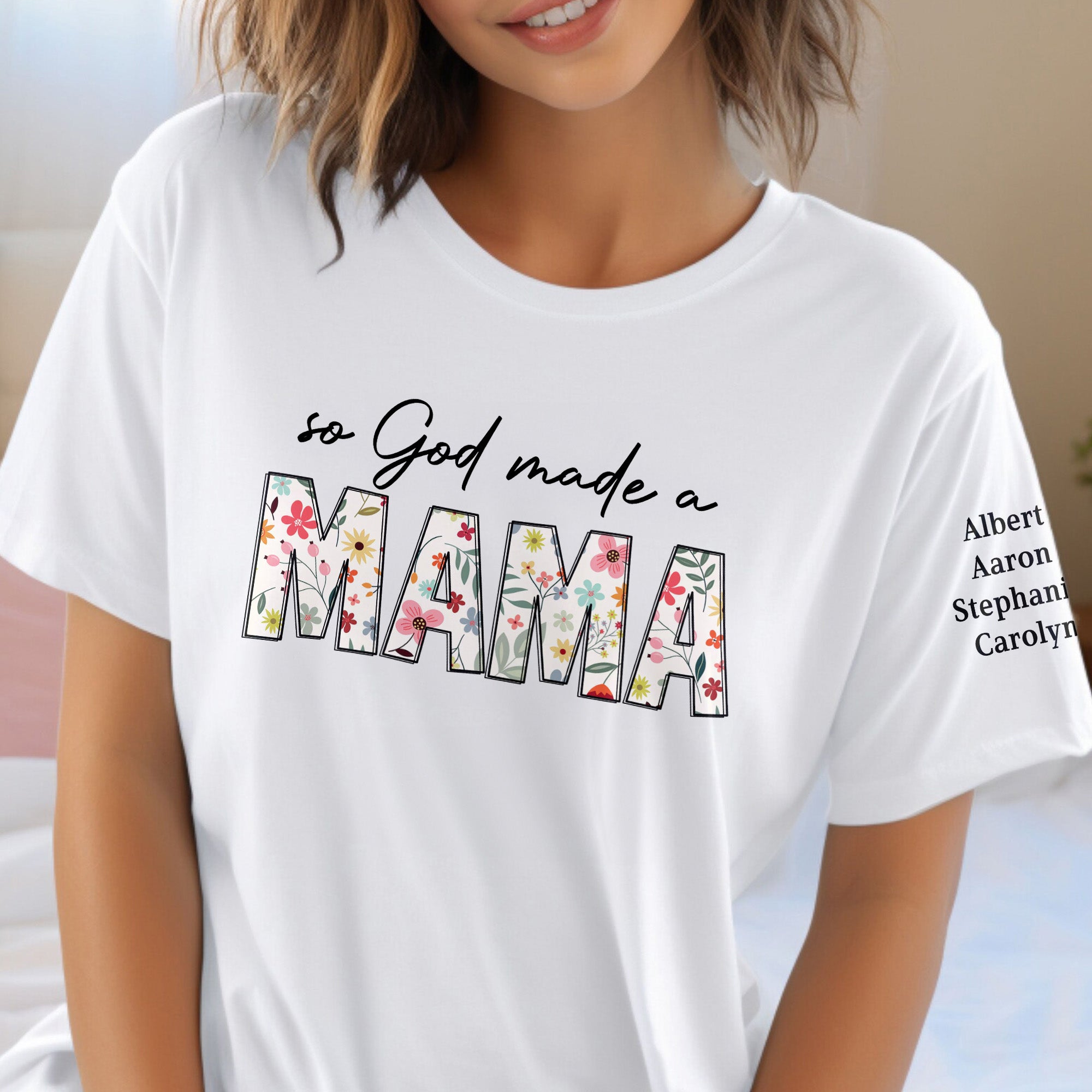 So God Made A Grandma - Personalized Shirt
