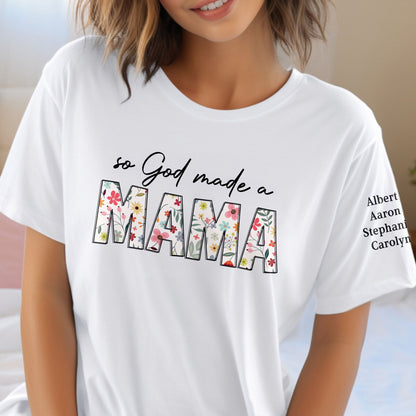 So God Made A Grandma - Personalized Shirt