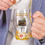 So Many Books, So Little Time - Personalized Enamel Flower Tea Cup