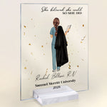 So She Did - Personalized Acrylic Plaque