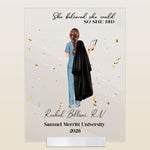 So She Did - Personalized Acrylic Plaque
