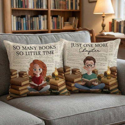 So Many Books So Little Time - Personalized Pillows
