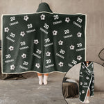 Soccer Custom Name, Number - Personalized Wearable Blanket Hoodie