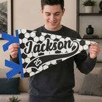 Soccer Player Custom Name And Number - Personalized Pennant 3