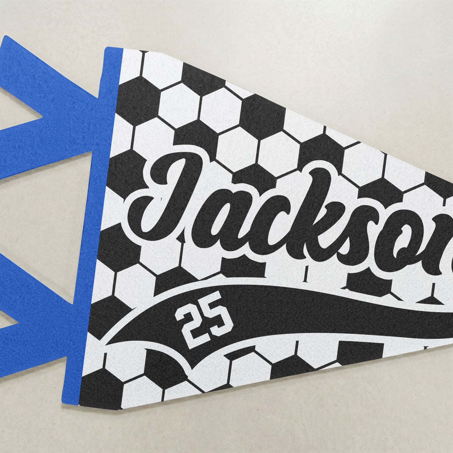 Soccer Player Custom Name And Number - Personalized Pennant 4