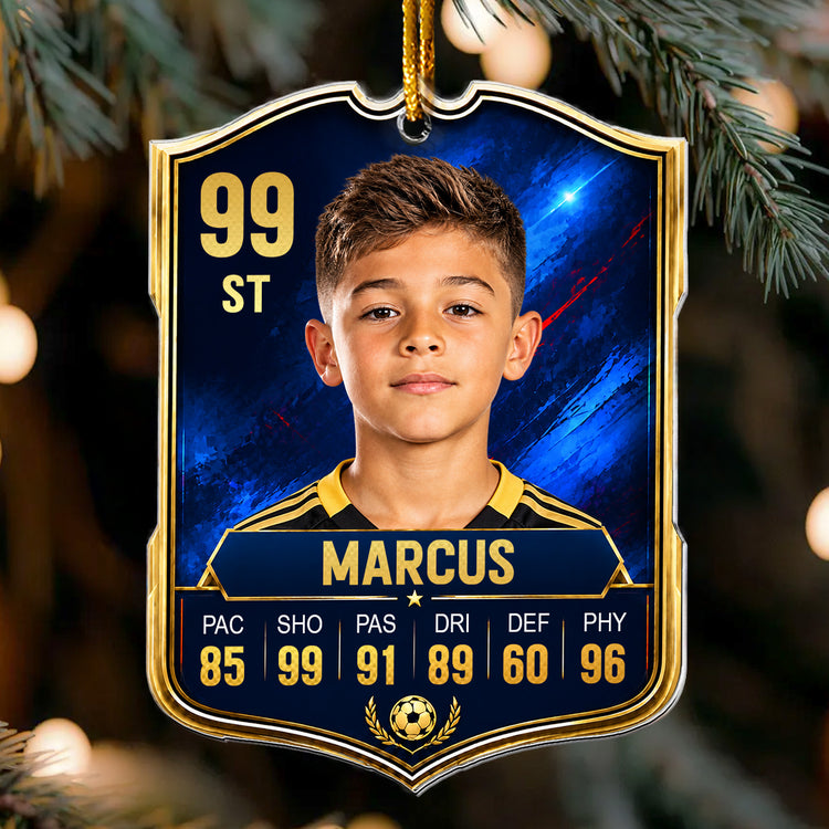 Soccer-Card-Custom-Photo,Name,Position,-Player-Stats-Personalized-Ornament-1