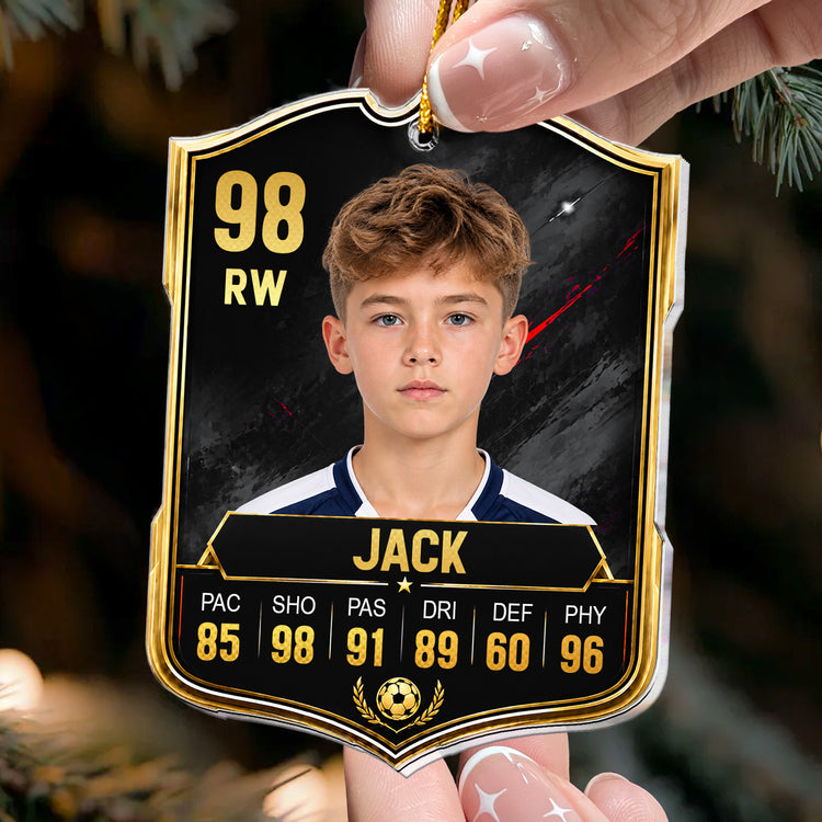 Soccer-Card-Custom-Photo,Name,Position,-Player-Stats-Personalized-Ornament-2