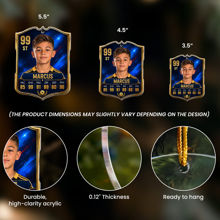 Soccer-Card-Custom-Photo,Name,Position,-Player-Stats-Personalized-Ornament-4