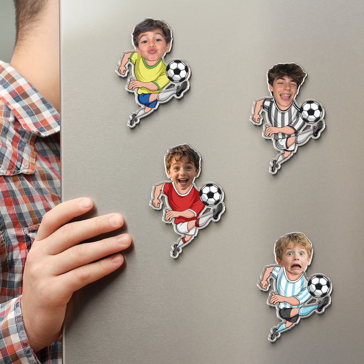 Soccer-Players For Son, Grandson, Him, Sport Lovers - Personalized Magnet 2