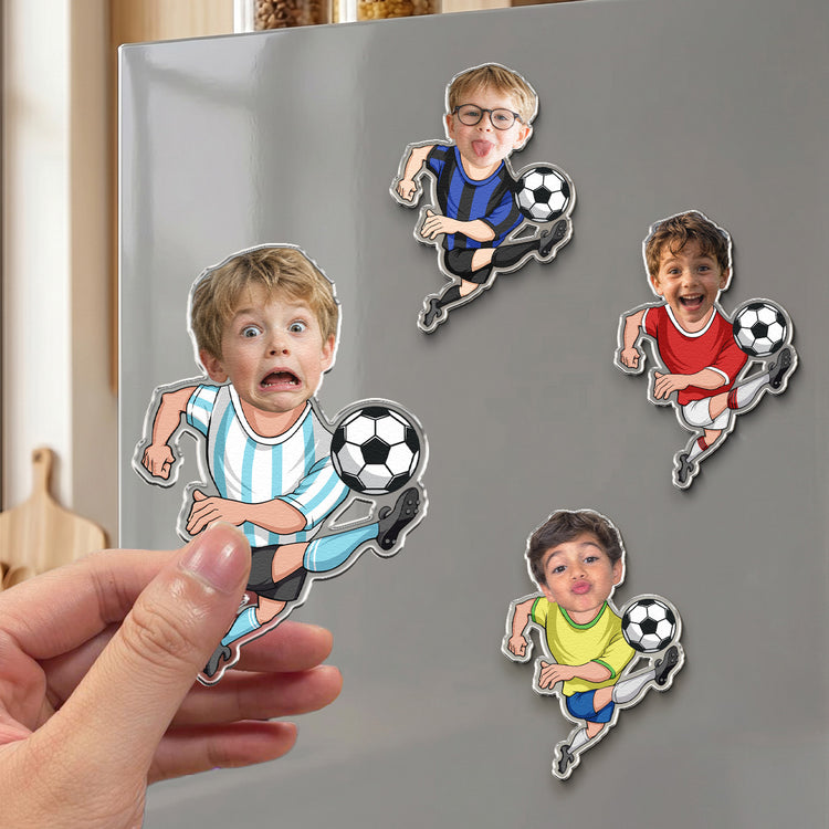 Soccer-Players For Son, Grandson, Him, Sport Lovers - Personalized Magnet 4