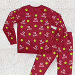 Softball Custom Name, Number - Personalized Pajama Set
