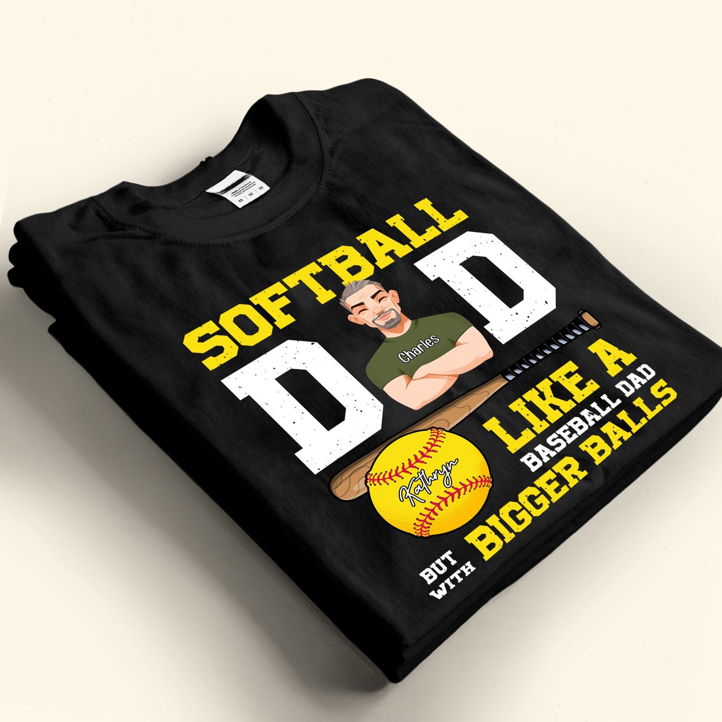 Softball Dad - Personalized Shirt
