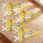 Softball Player Custom Name And Number - Personalized Pennant