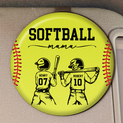 Softball Mom That's My Kid - Personalized Car Visor Clip