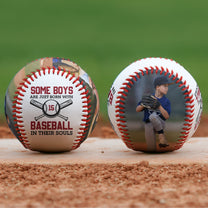 Some Boys Are Just Born With Baseball In Their Souls - Personalized Photo Baseball