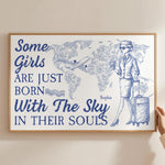 Some Girls Are Just Born With The Sky - Personalized Poster