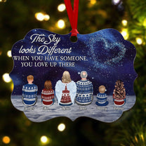 Someone You Love Up There - Personalized Aluminum Ornament