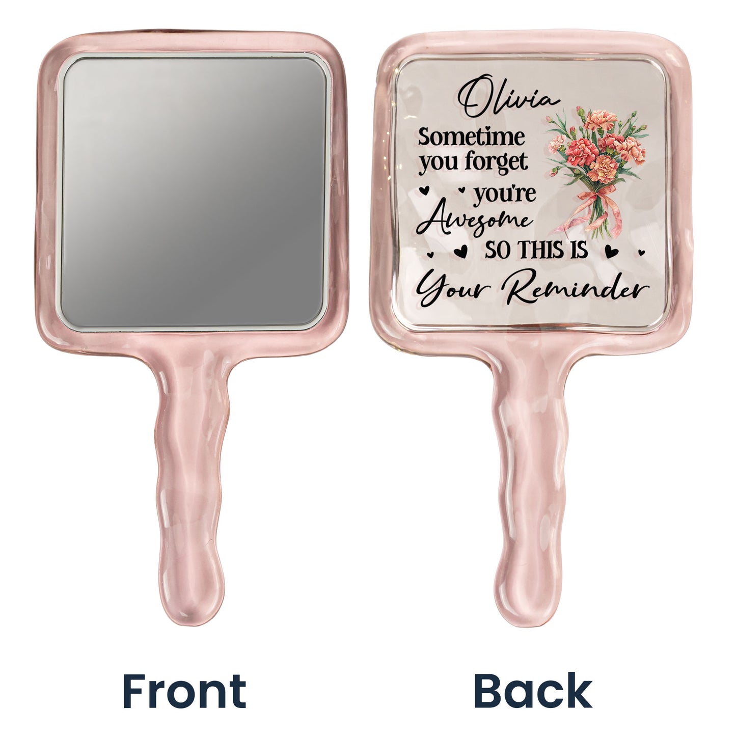 Sometime You Forget You're Awesome - Personalized Handheld Mirror