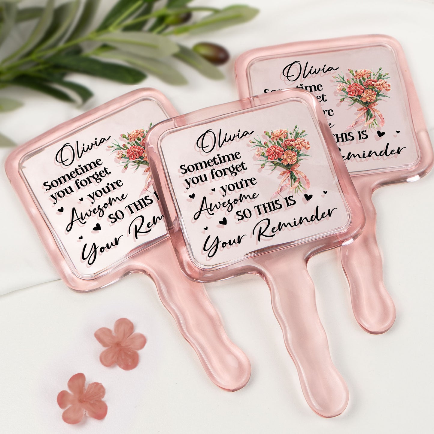 Sometime You Forget You're Awesome - Personalized Handheld Mirror