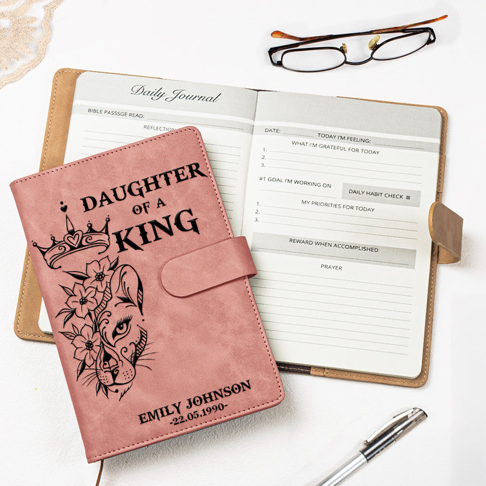 Son-Daughter-Of-A-King-Personalized-Leather-Prayer-Journal-1