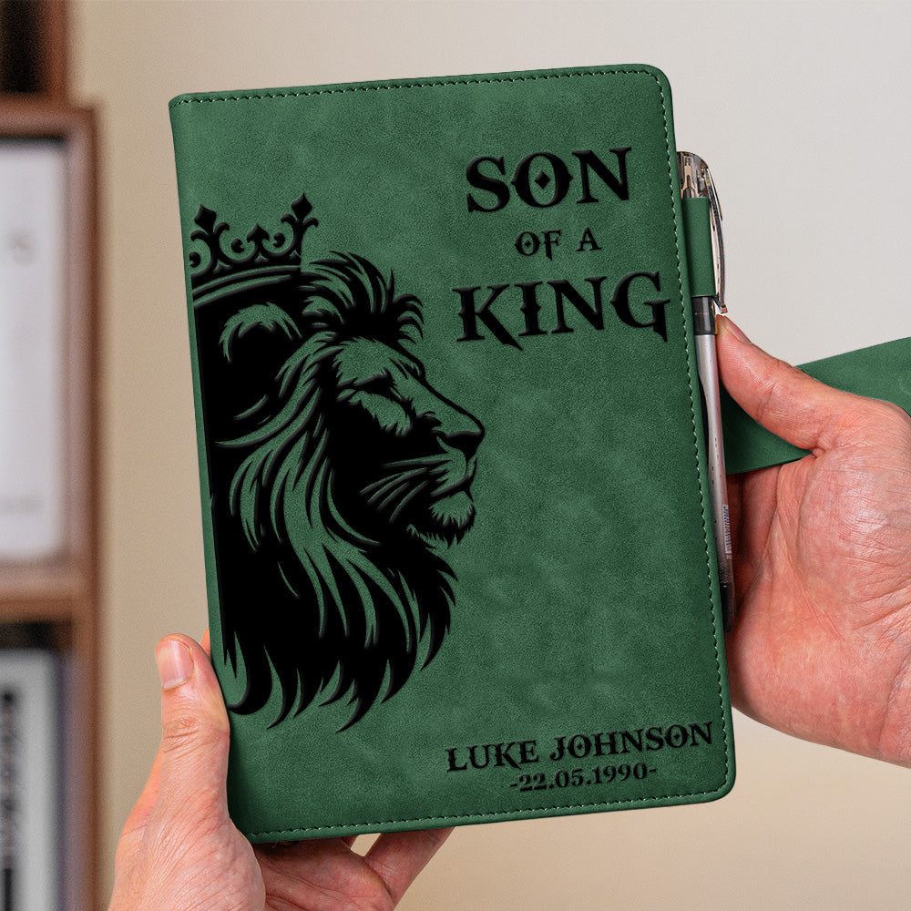 Son-Daughter-Of-A-King-Personalized-Leather-Prayer-Journal-3