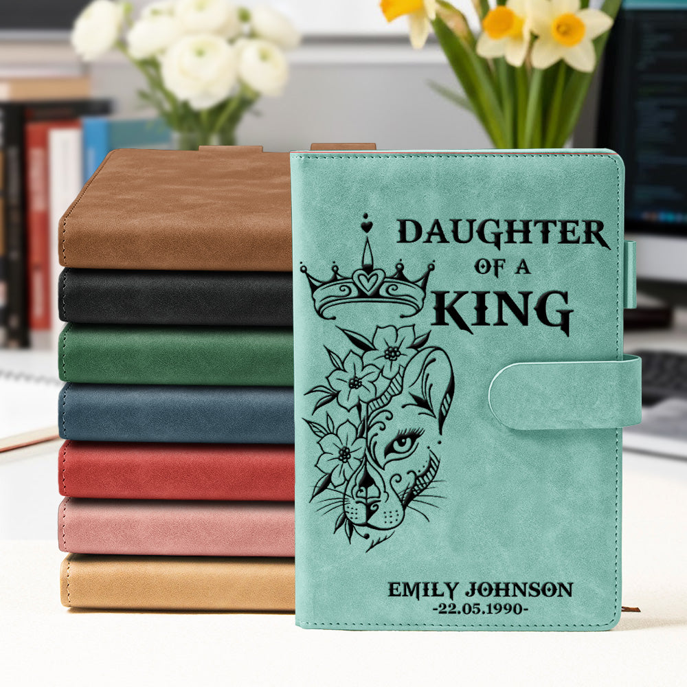 Son-Daughter-Of-A-King-Personalized-Leather-Prayer-Journal-4