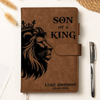 Son-Daughter-Of-A-King-Personalized-Leather-Prayer-Journal-5