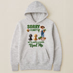 Sorry I Can't My Plants And Dogs Need Me Gardener Funny Gift - Personalized Shirt
