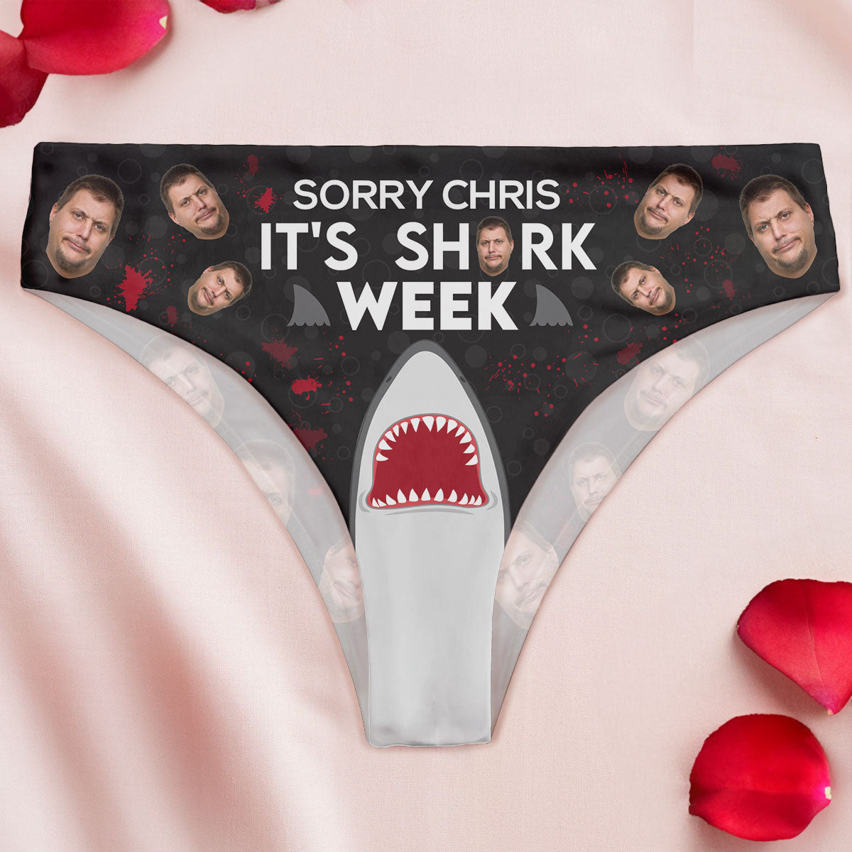Sorry It's Shark Week - Personalized Photo Women's Low-Waisted Brief