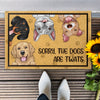 Sorry Naughty Dog Is A Twat Nob Knob - Personalized Doormat