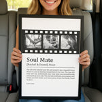 Soul Mate Definition - Custom Photo For Lovers, Couples - Personalized Photo Poster