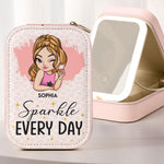 Sparkle Everyday - Custom Makeup Box With LED Mirror