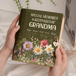 Special Memories & Keepsakes Of Grandma - Personalized Wooden Book Box
