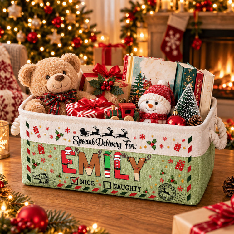 Special-Delivery-For-Christmas-Gifts-Basket-For-Kids-Personalized-Storage-Basket-3